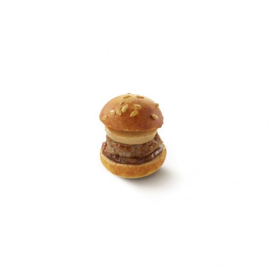 Burger Foie Gras et Confit de Figue oignons +/-17gr