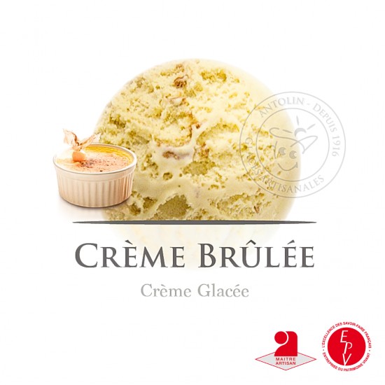 Bac 2.5L - Crème Glacée Crème Brulée