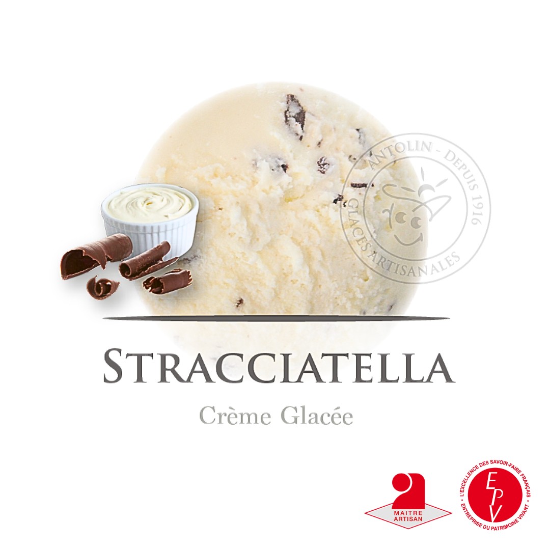Bac 2.5L - Crème Glacée Stracciatella