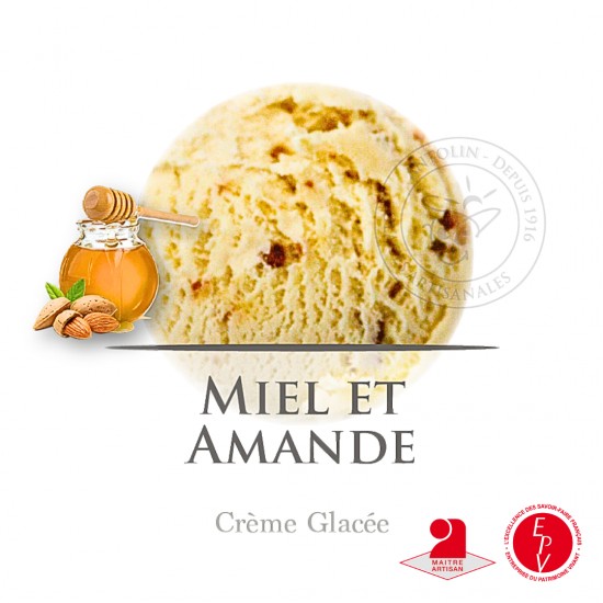 Bac 2.5L - Crème Glacée Miel & Amandes