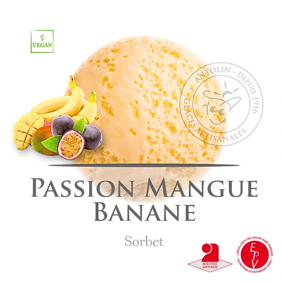 Bac 2.5L - Sorbet Passion Mangue Banane