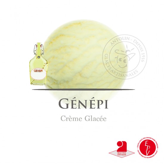 Bac 2.5L - Crème Glacée Génépi