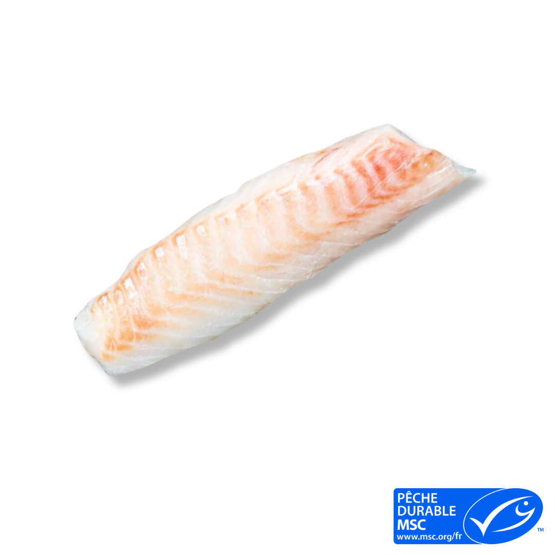 Dos d'églefin MSC sans peau et sans arêtes 120gr Dos d'églefin MSC sans peau et sans arêtes 120gr