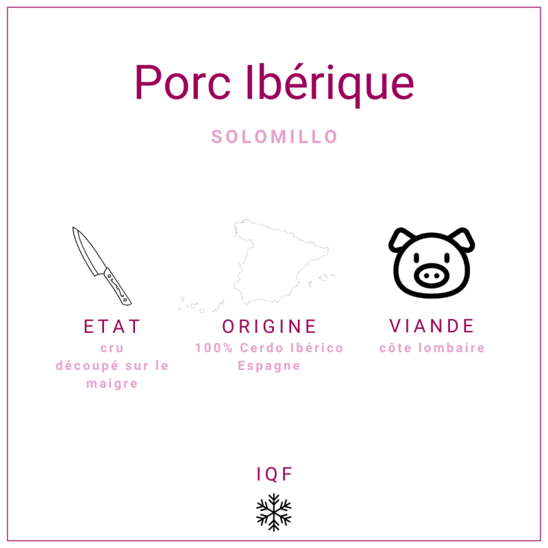Solomillo Ibérico de porc d'origine Espagnol