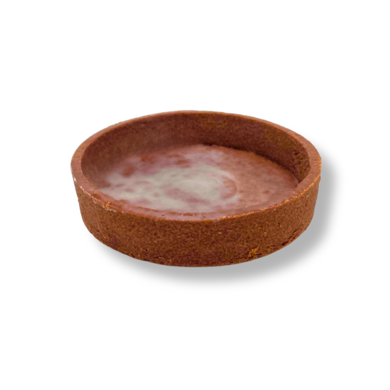 Base créative, fond rond tartelette cacao Ø8cm