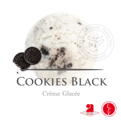 Crème glacée cookie black - grossiste glace en bac 2.5L