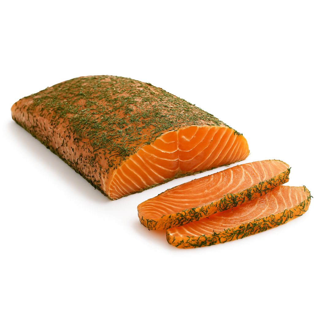 Gravlax de saumon préparé à l'aneth de 700gr