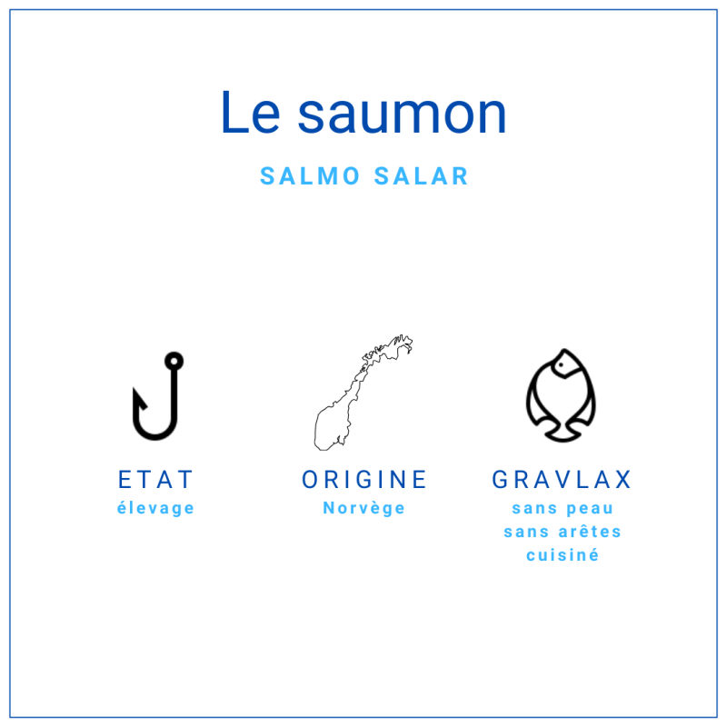Gravlax de saumon préparé à l'aneth de 700gr
