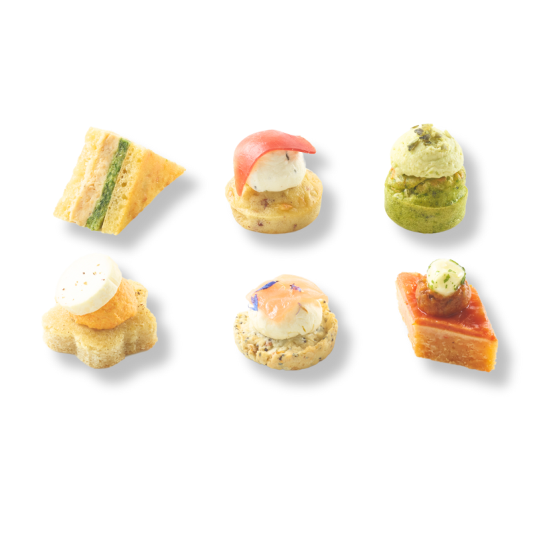 Assortiment de canapés salés pour traiteur +/- 15gr