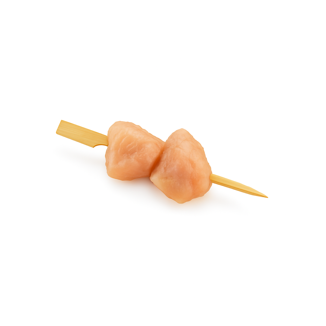 Mini brochette de poulet UE cru sur pic