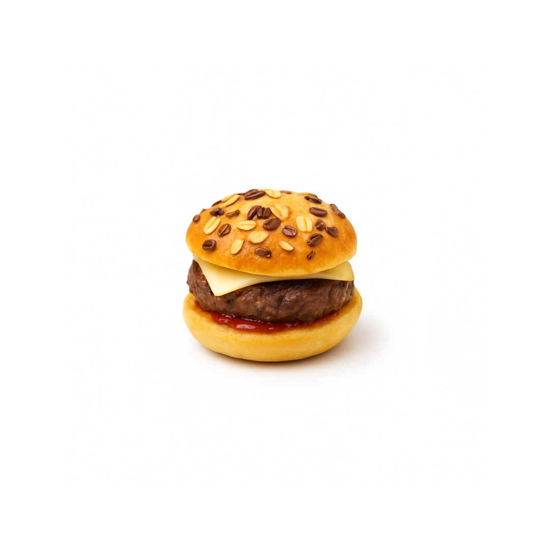 Mini beefburger garni de viande et de fromage