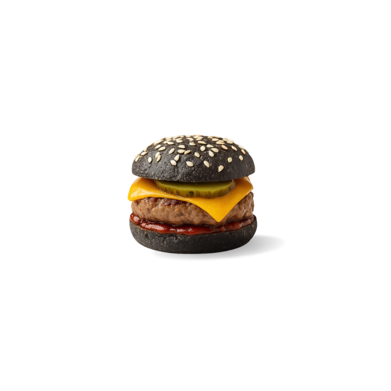 Mini black burger garni d'un steak Charolais