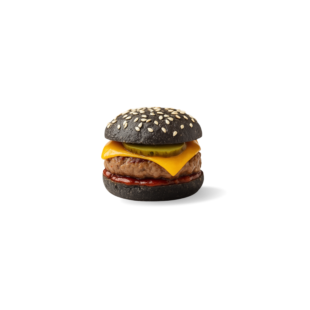 Mini black burger garni d'un steak Charolais