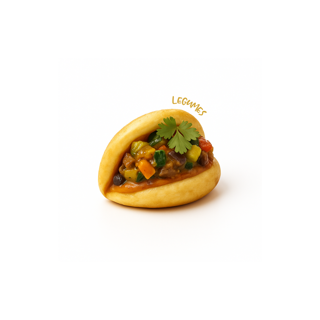 Gua bao au légumes frais et lait de tigre