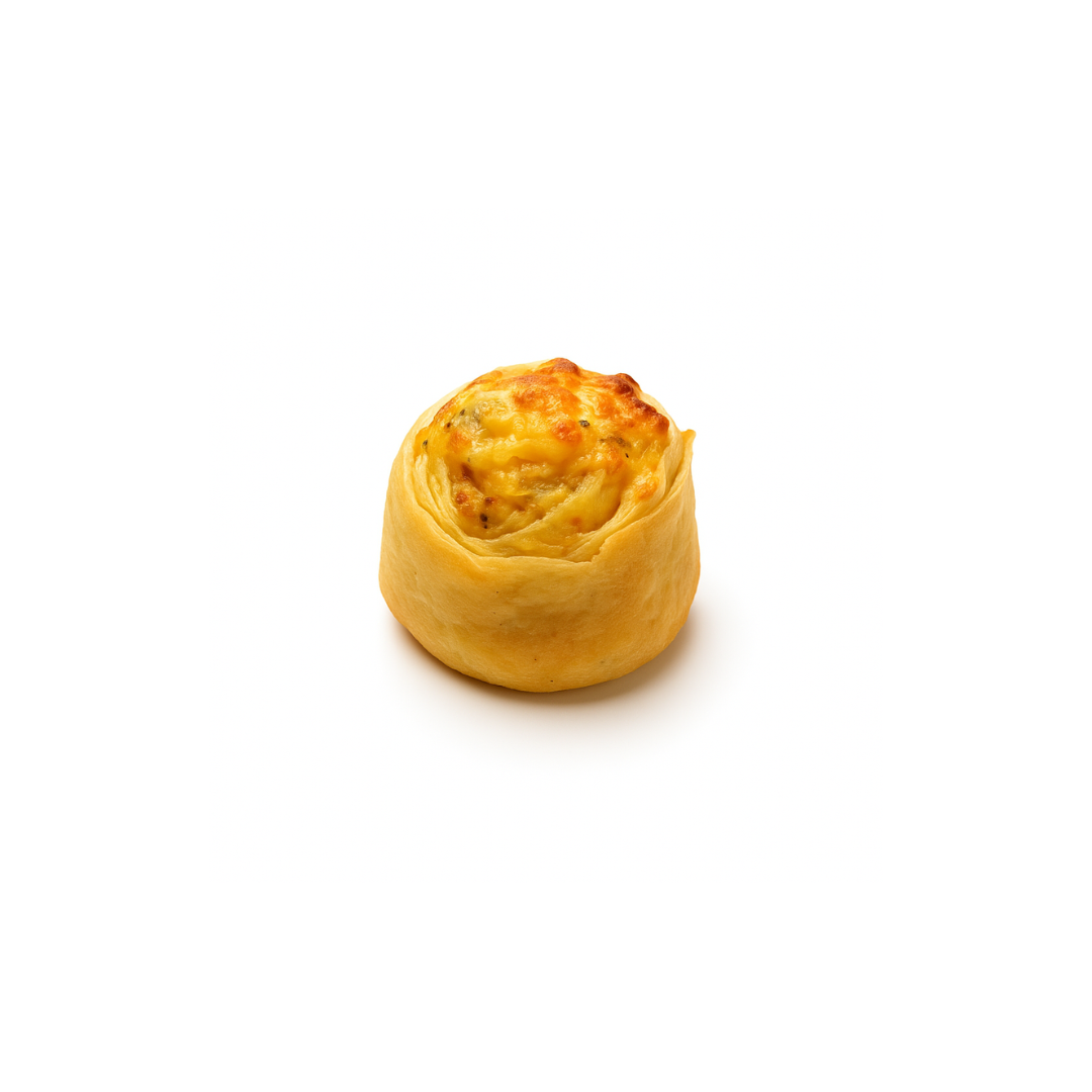 Mini feuilleté pâte filo, fromage frais et poireaux de 22gr