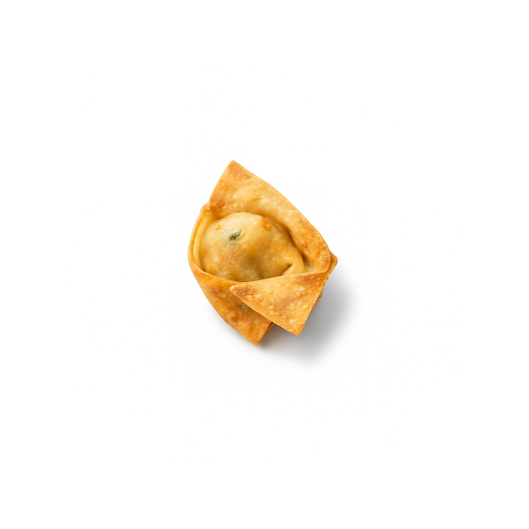 Mini bouchée de poulet wonton, pièce tapas de 15gr