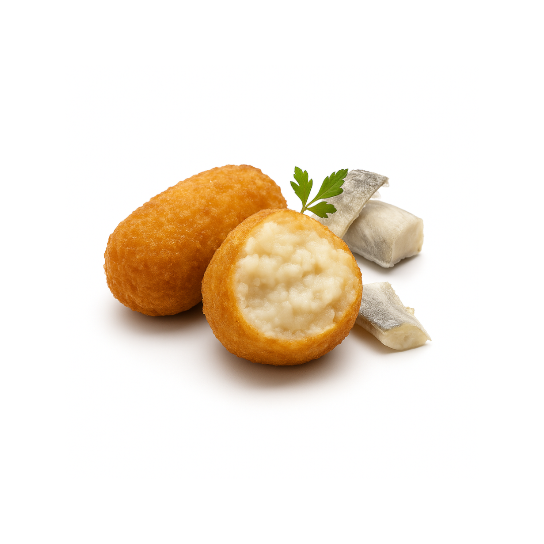 Croquetas à la Morue panées et pré-frits
