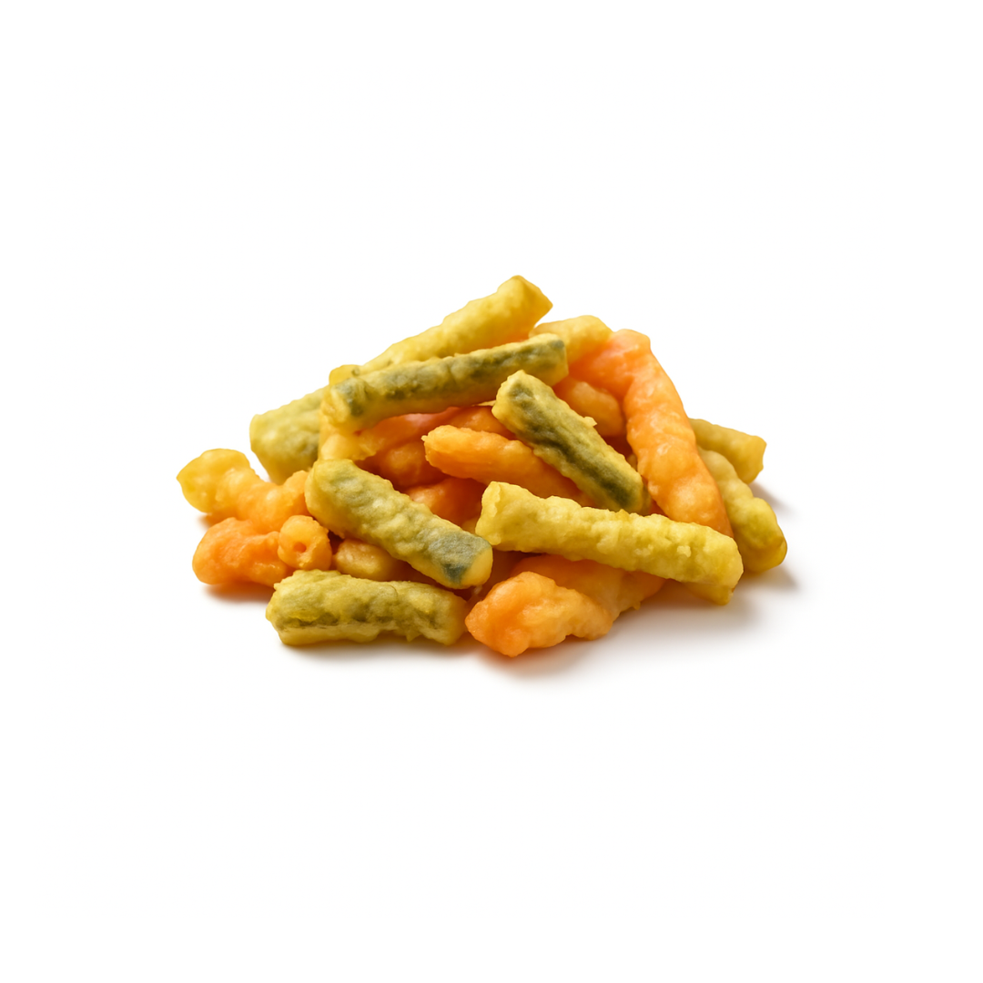 Tempura de légumes grillés et surgelés