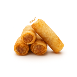 Nems vietnamiens frits et fourrés au poulet surgelés