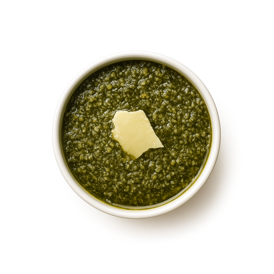 Sauce pesto au basilic et au fromage sans gluten