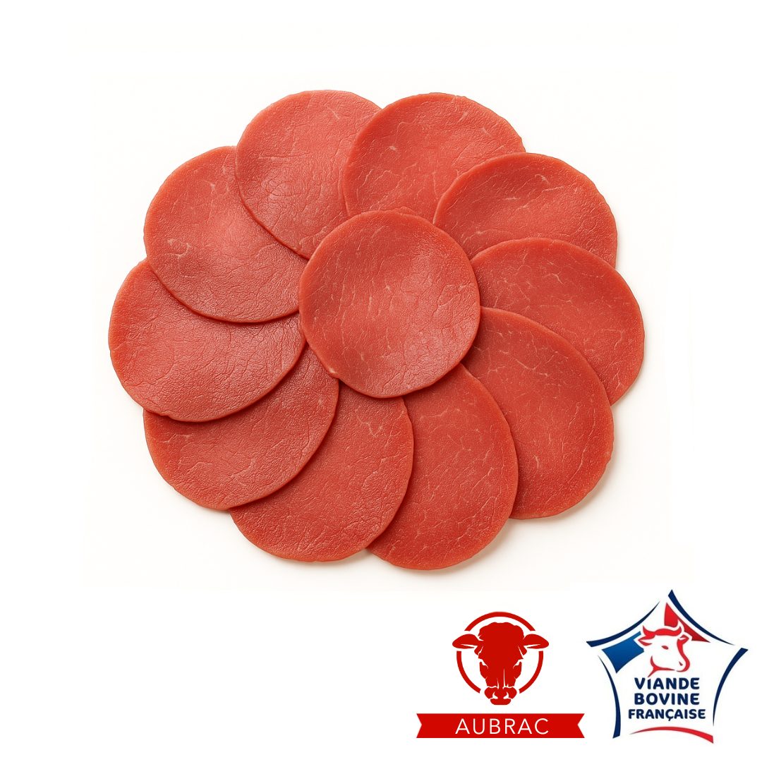 Carpaccio de boeuf Aubrac d'origine France 70gr