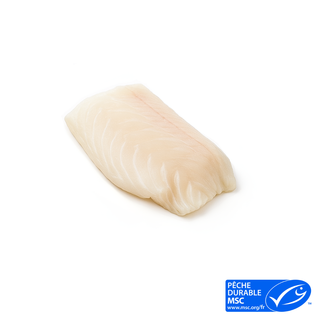Coeur de filet de merlu blanc surgelé MSC IQF