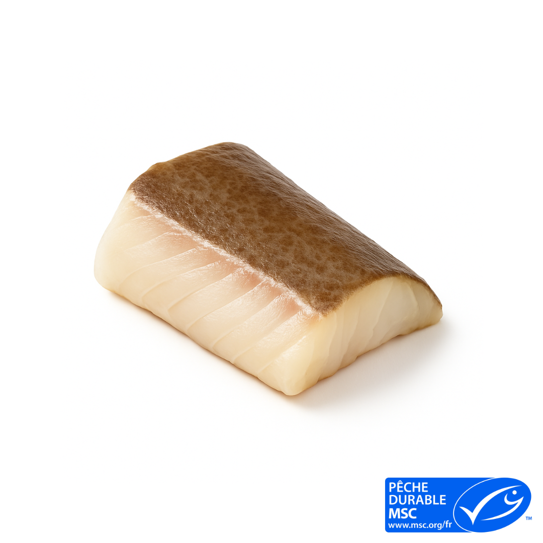 Dos de cabillaud avec peau, certifié MSC pêche durable