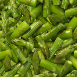 Asperges vertes coupes tips and cuts