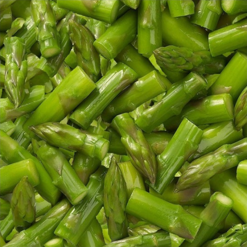 Asperges vertes coupes tips and cuts