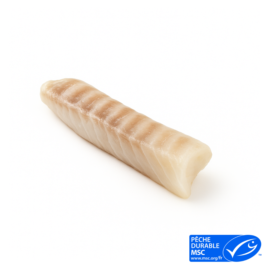 Dos de cabillaud certifié MSC, pièce de +/- 180gr