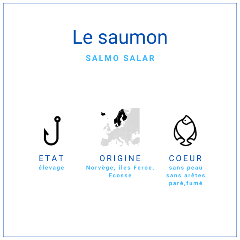 Coeur Saumon Fumé 500gr