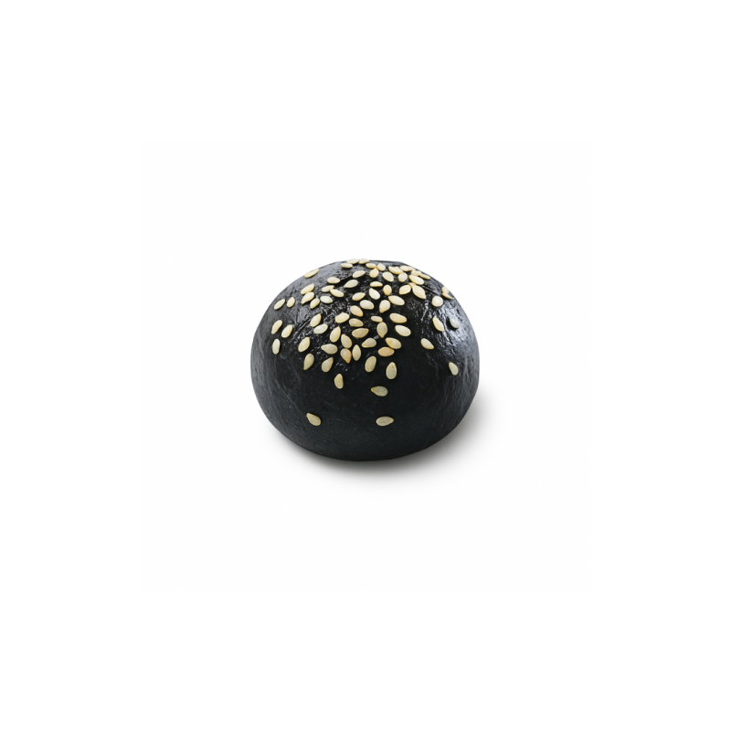 Mini brioche colorant naturel noir et graines sésames