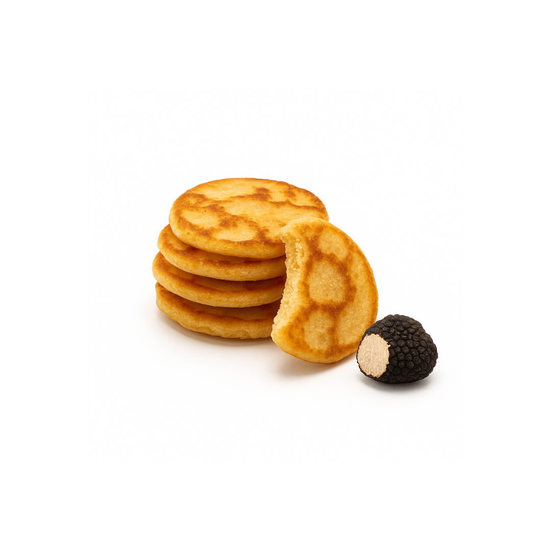 Mini blinis à la truffe, Ø4.5cm