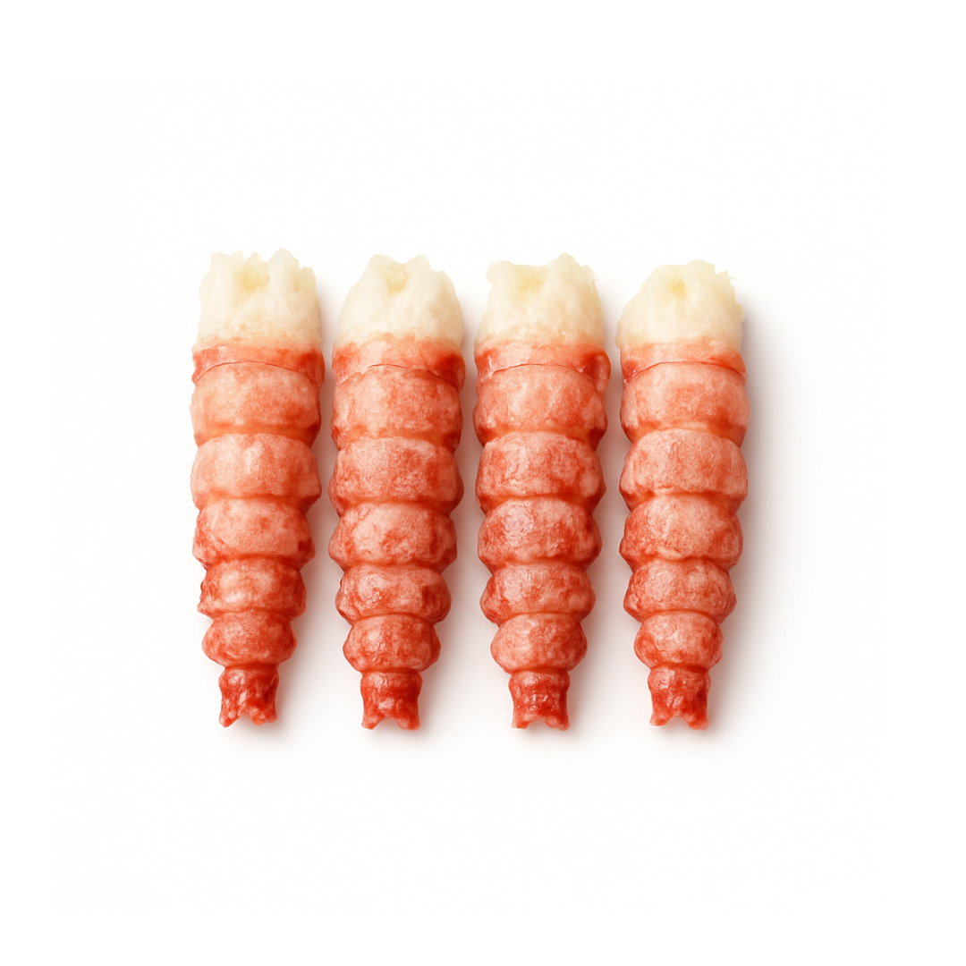 Queues de langoustines d'écosse décortiquées surgelées