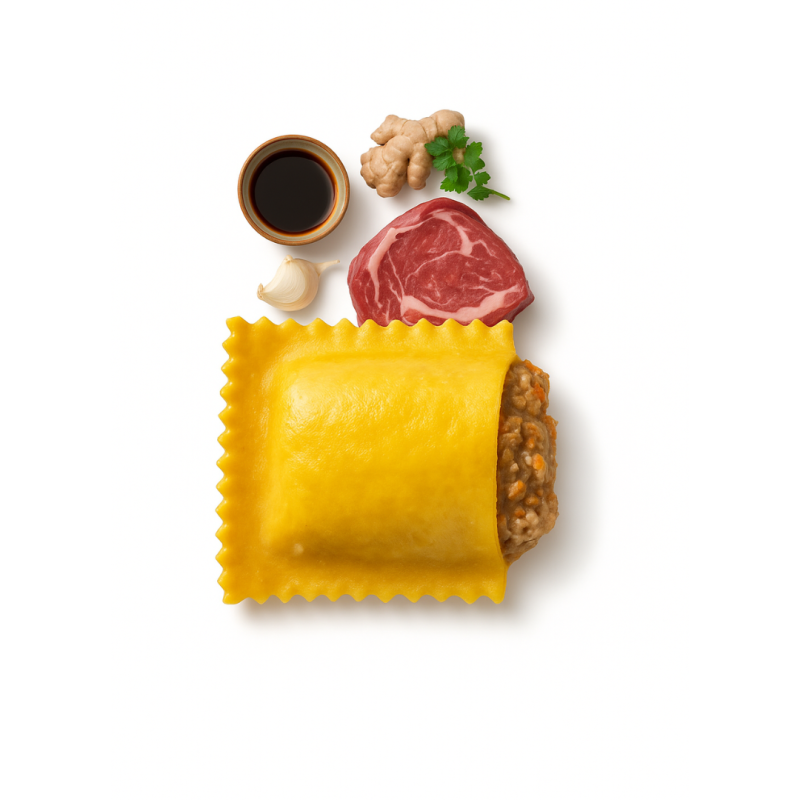Raviole à la viande boeuf charolaise origine France