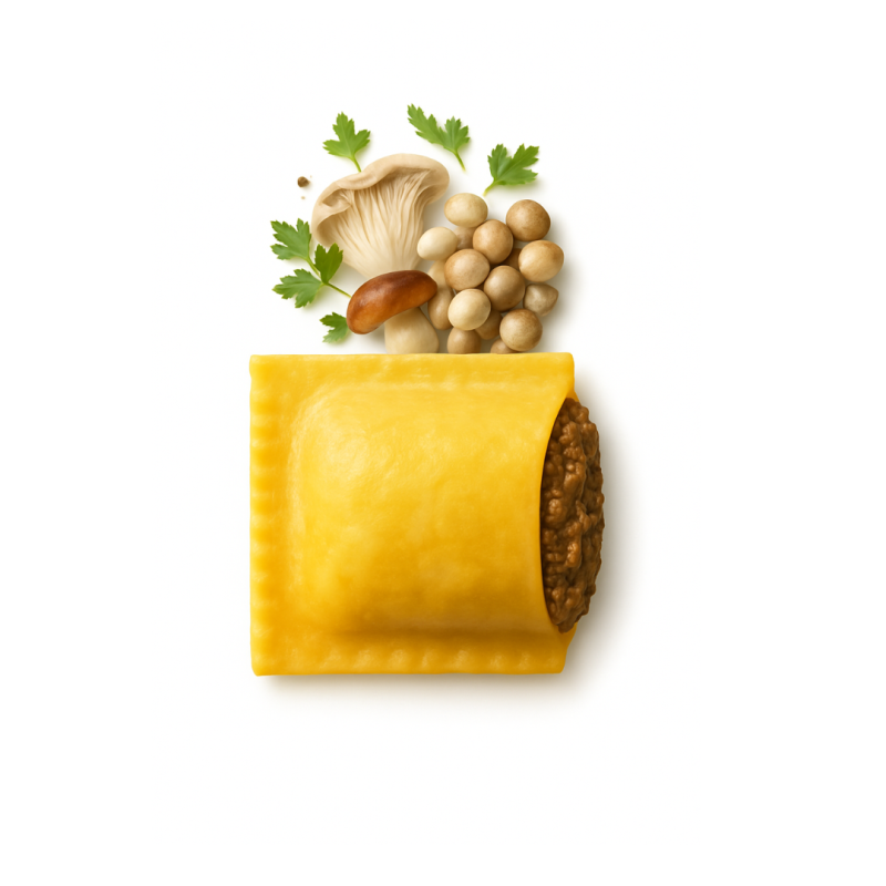 Ravioles farcies de champignons sautés 26gr