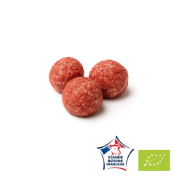 Boulette de boeuf 15% MG Bio Viande Bovine Française
