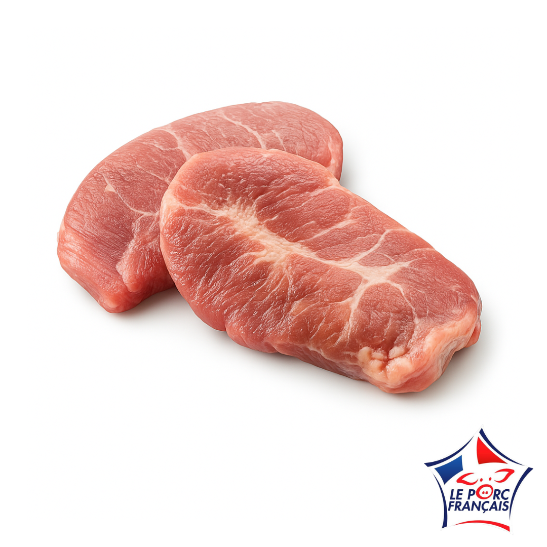 Noix de joue de porc crues, entières et surgelées IQF