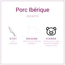 Secreto de porc ibérique Espagne 300/450gr