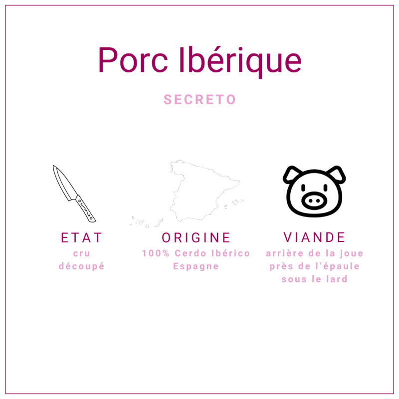Secreto de porc ibérique Espagne 300/450gr