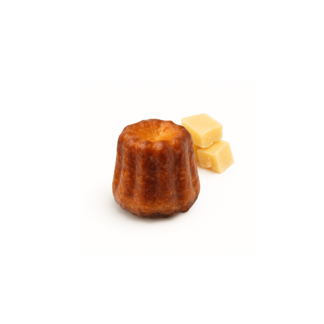 Mini canelé salé au parmesan AOP, pièce de +/- 10gr