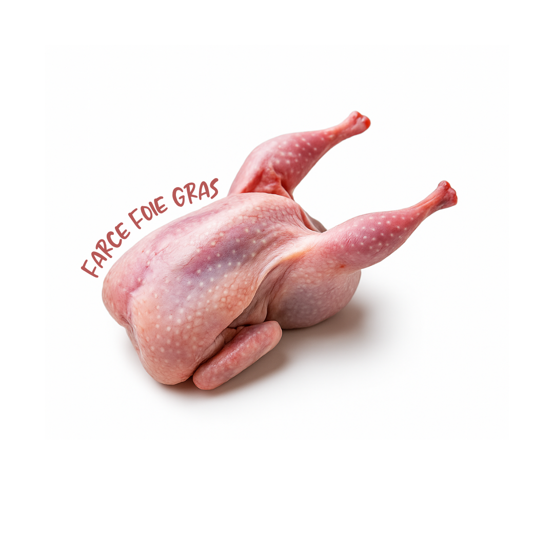 Caille Crue Farcie à la Dinde et au Foie Gras