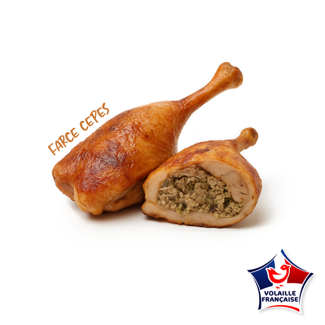 Cuisse de canard farcie aux cèpes de 250gr