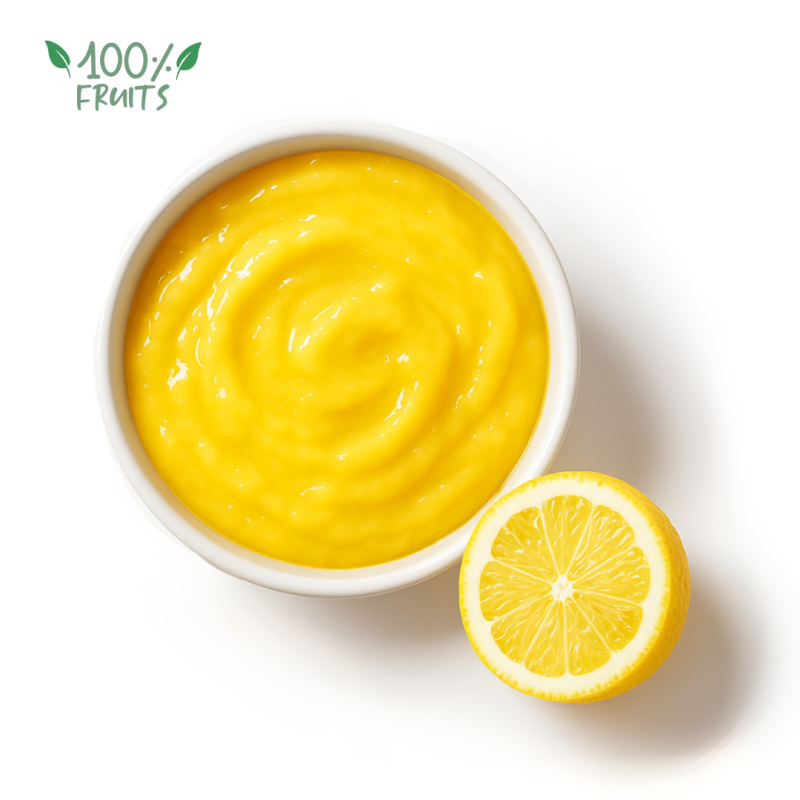 Purée de citrons jaunes cultivés en Sicile