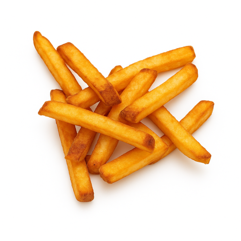 Frites enrobées pour une cuisson en friteuse