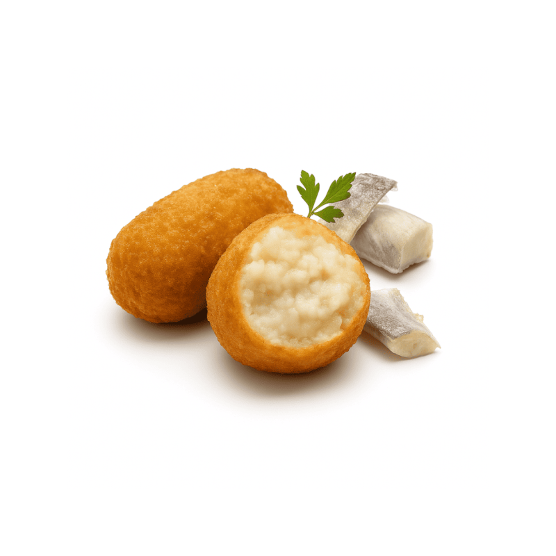 Croquetas à la Morue panées et pré-frits