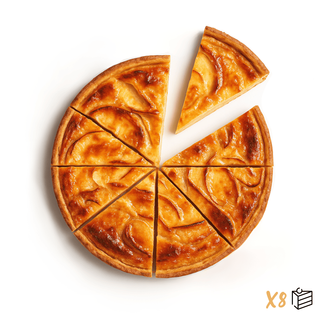 Tarte normande pur beurre découpée & surgelée