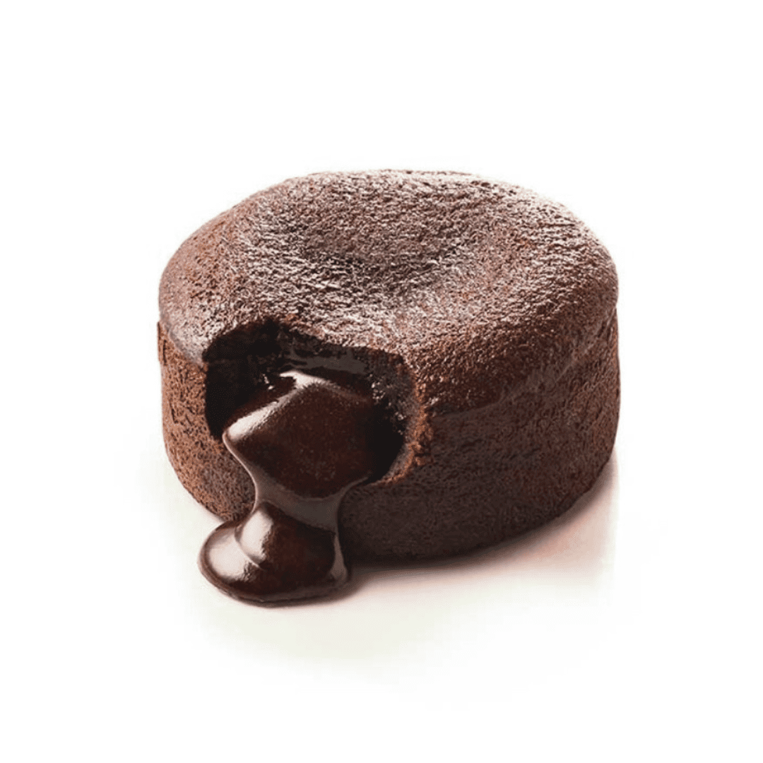 Dessert individuel moelleux au coeur coulant