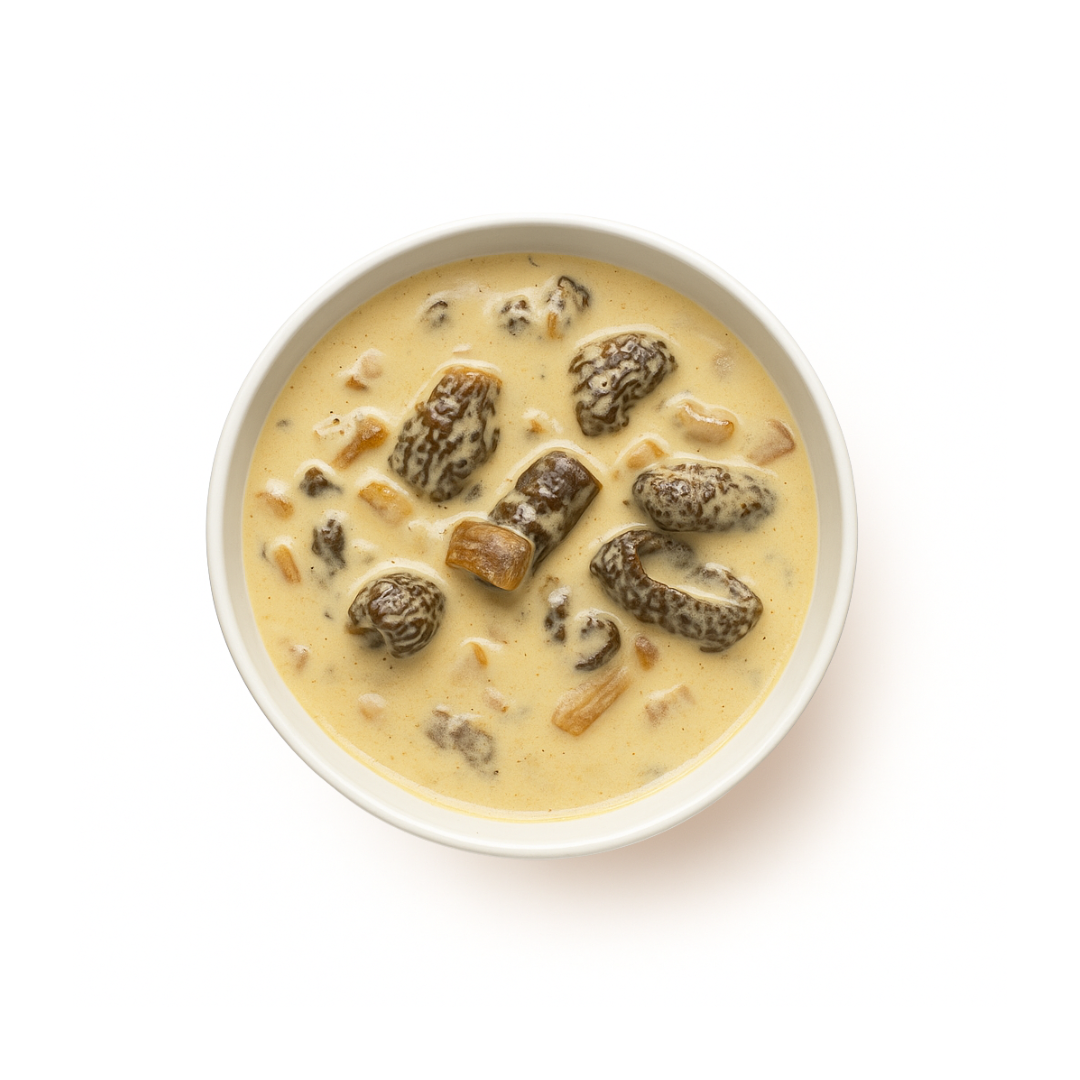 sauce aux morilles liquide et aromatique surgelé