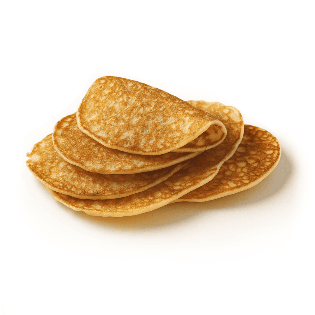 Mini crêpes moelleuses sucrées et vanillées